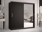 Kleiderschrank Riflo Slim 2 180 Schwarz