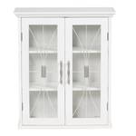 Delaney Wall Cabinet avec 2 portes Blanc - Bois manufacturé - 53 x 61 x 22 cm