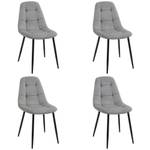 Lot de 4 Chaises SJ.1 Gris - Lot de 4