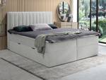 Boxspringbett ARAO Grau - Textil - 166 x 114 x 218 cm