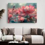 Bild Lotus Blumen V 100 x 70 cm