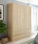 Armoire Dob Marron - Bois manufacturé - 135 x 200 x 52 cm