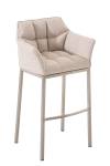 Barhocker Damaso Beige - Silber