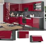 Elément haut de cuisine Fame-Line 35566 Anthracite - Bordeaux brillant