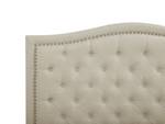 Lit double AUREL Beige - Textile - 194 x 144 x 216 cm