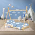 Lit d'enfant Tipi 80x160 cm Nature Marron