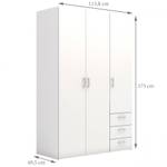 Fl眉gelt眉ren Kleiderschrank mit drei