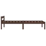 Cadre de lit 298585-2 Marron foncé - 106 x 50 cm