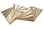 Wanddeko Metall Noble Complex Gold - Metall - 110 x 56 x 5 cm