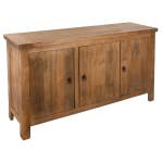 AJMAL Sideboard Braun - Massivholz - 40 x 80 x 160 cm