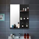 Badezimmer Wandspiegel Badspiegel Grau - Holzwerkstoff - 17 x 72 x 57 cm