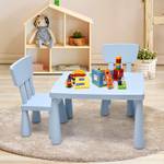 Kindersitzgruppe Kindertischgruppe Blau - Kunststoff - 55 x 50 x 77 cm
