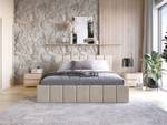 Polsterbett Doppelbett Pescara Beige - Breite: 160 cm