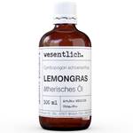 Lemongras 100ml - ätherisches Öl Glas - 5 x 12 x 5 cm