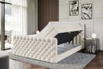 Boxspringbett BOXI8-Z KING Beige - Breite: 180 cm