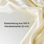 Taie d'oreiller en soie Soie de Beauté Blanc - Fibres naturelles - 37 x 11 x 58 cm