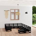 Salon de jardin (lot de 11) 3009728-1 Noir