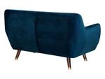 2-Sitzer Sofa BODO Blau - Gold - Marineblau - Eiche Dunkel