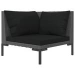 Gartensofa 318601 Grau - Metall - Polyrattan - 70 x 61 x 70 cm