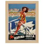 Bilderrahmen Poster Marina di Massa Eiche Dekor