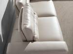 Stahl 2-Sitzer-Sofa aus und Leder