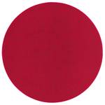 Feinschlingen Velour Teppich Strong Rund Rot - 133 x 133 cm