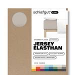 Boxspring Spannbettlaken Jersey Elasthan Taupe - Breite: 120 cm