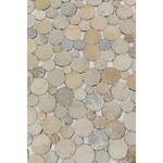 Tapis Circle Beige - Fourrure véritable - 250 x 1 x 250 cm