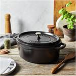 Kasserolle Cocotte Schwarz - Stein - 2 x 17 x 31 cm