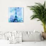 Blau Eiffelturm gemalt wie Leinwandbild
