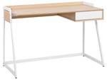 Schreibtisch QUITO Braun - Weiß - Holzwerkstoff - 120 x 82 x 60 cm