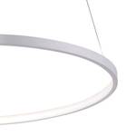 LED Pendellampe RING silber Silber - Metall - 60 x 120 x 60 cm