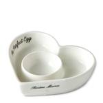 Coquetier The Perfect Heart Blanc - Porcelaine - 9 x 3 x 10 cm