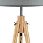 Lampe sur pied FLORA Gris - Blanc - Bois manufacturé - 50 x 160 x 50 cm