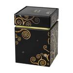 Teedose Gustav Klimt Der Lebensbaum Schwarz - Gold - Metall - 8 x 11 x 8 cm