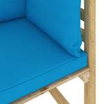 Ecksofa 3009699-1 Blau - Holzwerkstoff - Holzart/Dekor - 64 x 70 x 64 cm