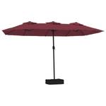 Parasol 3028439 Rouge - Métal - Textile - 265 x 245 x 449 cm