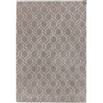 Tapis de salon moderne NAVEL LINES Argenté - 160 x 230 cm