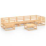 Garten-Lounge-Set (8-teilig) 3009774-1 Braun - Massivholz - Holzart/Dekor - 70 x 30 x 70 cm