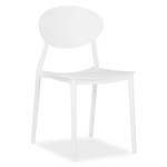 Chaise de jardin lot de 4 2452 Blanc