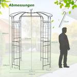 Rosenbogen SF6369NWDE Schwarz - Metall - 206 x 286 x 206 cm