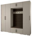 Garderobe Inova 3 Z8 Schwarz - Braun - Grau - Schwarz