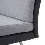Sitzbank G54 Schwarz - Grau - Textil - 160 x 96 x 70 cm