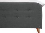 Nordic Box Boxspringbett GCP Dunkelgrau - Breite: 162 cm - H3