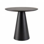 Table d'appoint ronde noire 50x50cm Noir - Métal - 50 x 47 x 50 cm