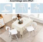 Chaise WO77608IT-6FR(lot de 4) Blanc - Matière plastique - 54 x 81 x 48 cm