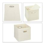 Aufbewahrungsbox im 4er Set Beige - Silber