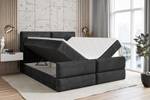 Boxspringbett BOXI3-Z Schwarz - Breite: 200 cm - H3