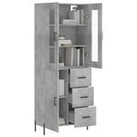 Highboard DE5599 Grau - Holzwerkstoff - 34 x 180 x 70 cm