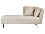 Chaise longue RIOM Beige - Noir